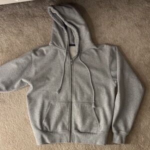 Brandy Melville Gray Zip-Up Hoodie